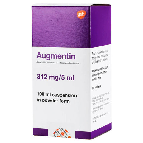 Augmentin Suspension 312 Mg 100 ML