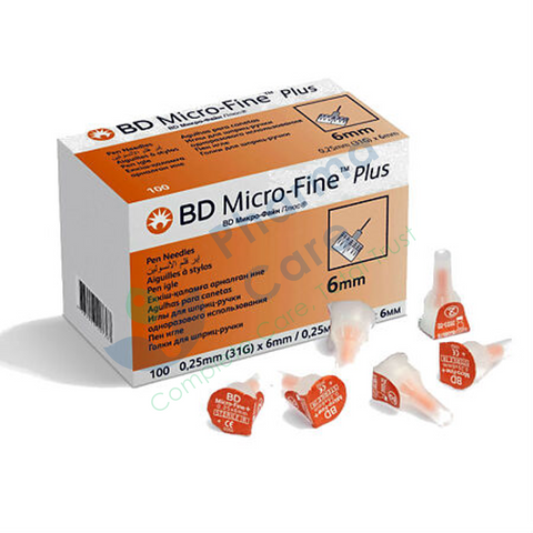 Bd Microfine Plus 6 MM Needles 100s