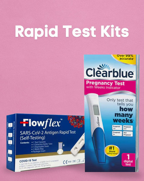 Rapid Test Kits – Pregnancy, Ovulation, COVID-19 & Diabetic Testing Devices