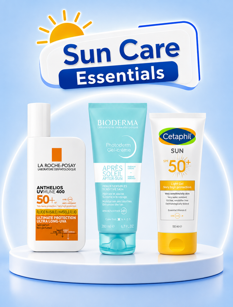 Suncare Essentials Including Sunscreens, After Sun Care & Protection