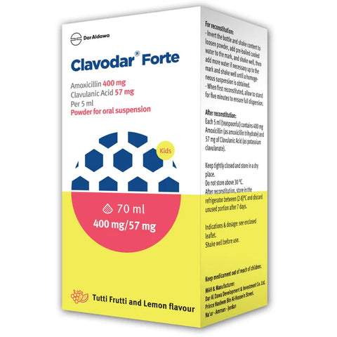 Clavodar Powder For Oral Suspension 457Mg/50ML 70 ML