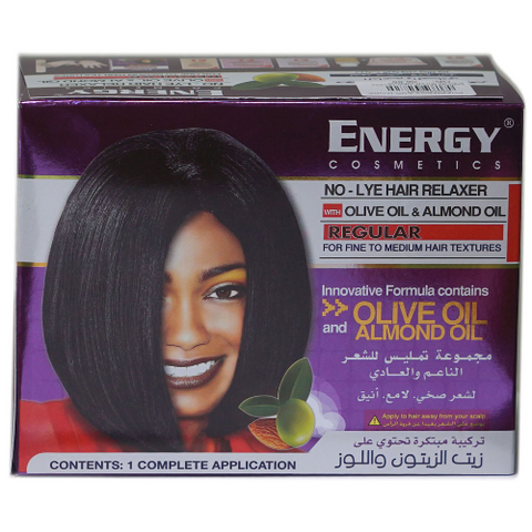 Energy No-Lye Hair Relaxer Kit Regular