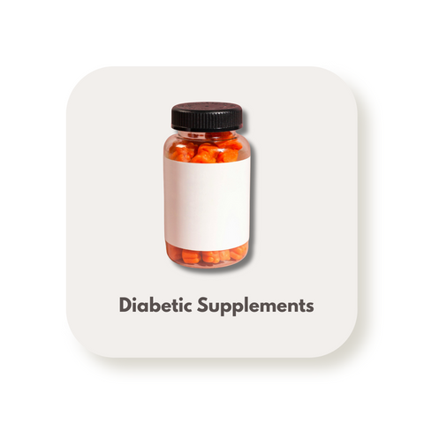 Diabetic Supplements Including Vitamins, Minerals & Sugar Control Support