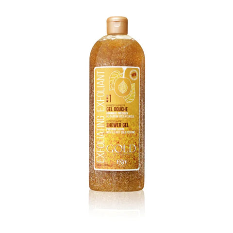 Fair & White Gold Exfoliating Shower Gel, 940 ML