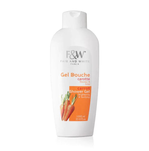 Fair & White Carrot Brightening Shower Gel, 1000 ML