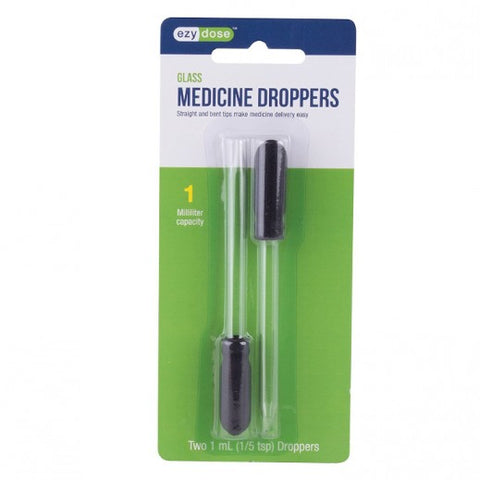 Flents Glass Medicine Droppers, K508 2's