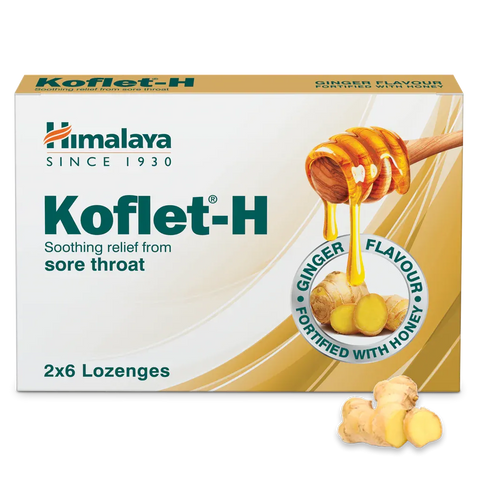 Himalaya Koflet-H Lozenges Ginger, 12's