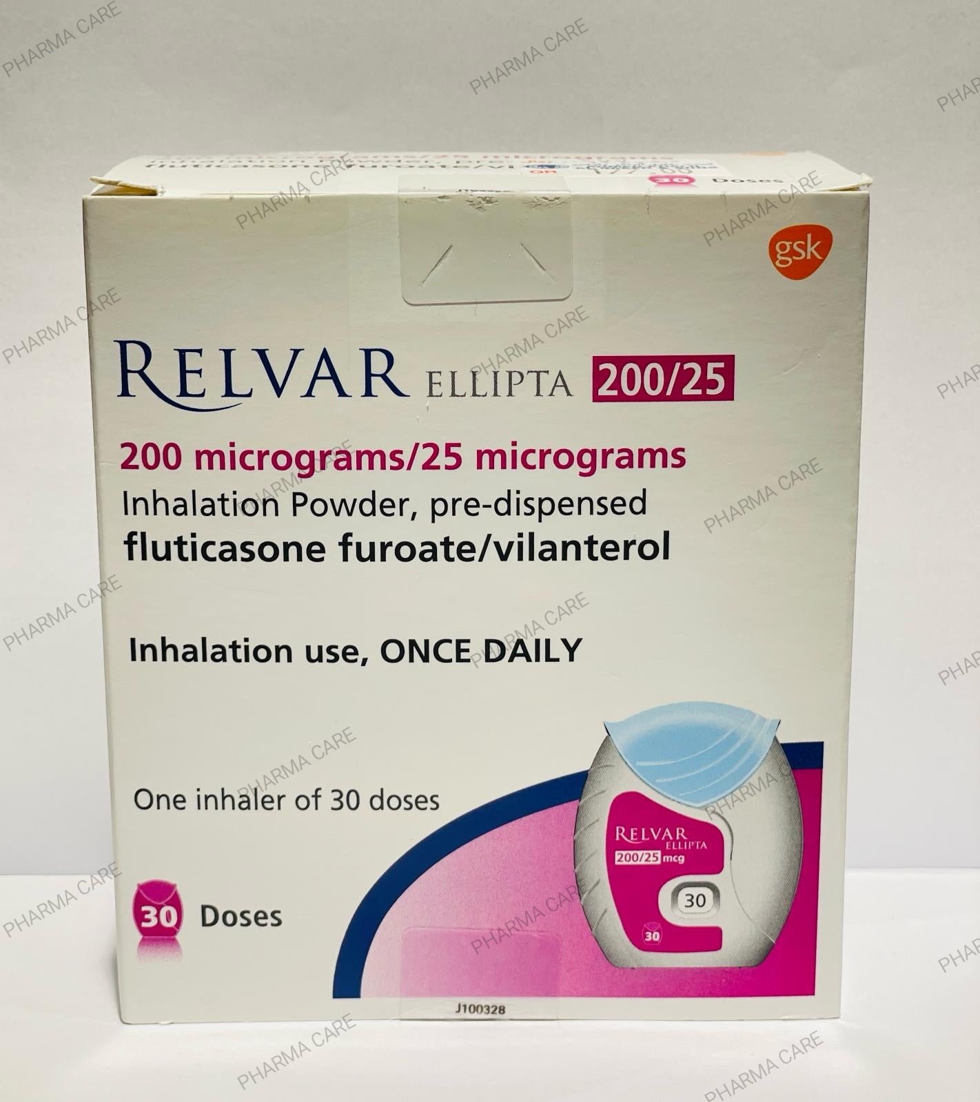 Relvar Ellipta 200 25 MCG Inhalation 30 Doses PharmaCare Online Relvar Ellipta 200 25 MCG Inhalation 30 Doses PharmaCare Online