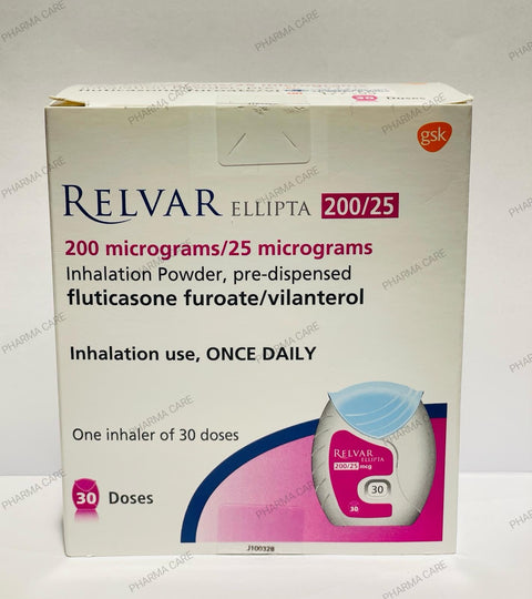 Relvar Ellipta 200/25 MCG Inhalation 30 Doses