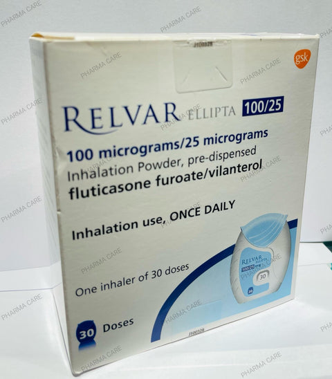 Relvar Ellipta 100/25 MCG Inhalation 30 Doses