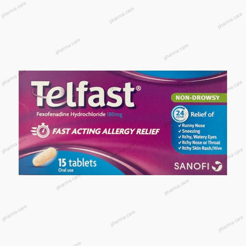 Telfast 180MG 15 Tablets