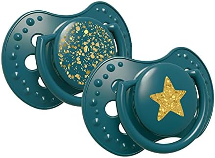 LOVI Soother Stardust (Green-22/892), 2 Pcs 