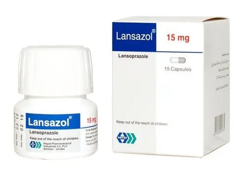 Lansazol 15 mg Cap 14's