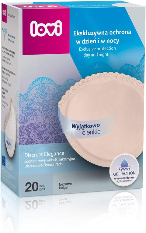 LOVI Discreet Elegance Breast Pads(Beige-19/610), 20 Pcs