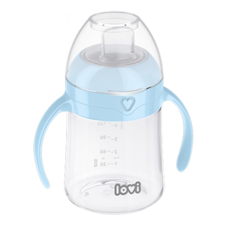 Lovi Easy Switch Cup with Spout For Beginers (Blue-35/358), 150 Ml - 6m+