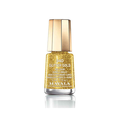 Mavala Nail Polish 340 Glitter Gold, 5 ML