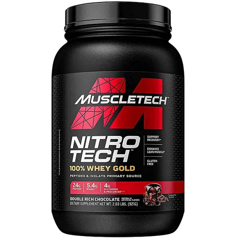 Muscletech Nitro Whey - Gold Double Rich Chocolate, 2 Lbs