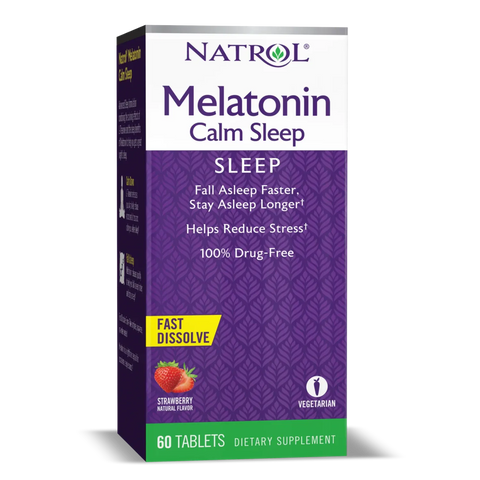 NATROL MELATONIN 6MG FAST DISSOLVE TABLET, 60's -  - Essential Supplements, Herbal Supplements, Nutrition -  - PharmaCare Online 