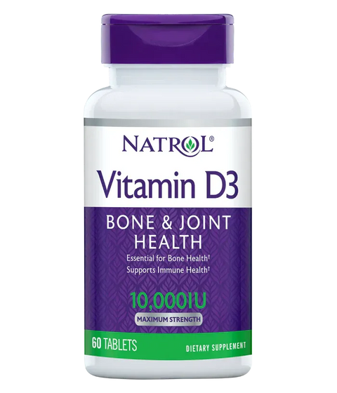 NATROL VITAMIN D3 10,000 IU MAX STRENGTH TABLET, 60's -  - Bone Care, Covid Care, Immuno Care, Skin Care, Vitamins & Minerals -  - PharmaCare Online 