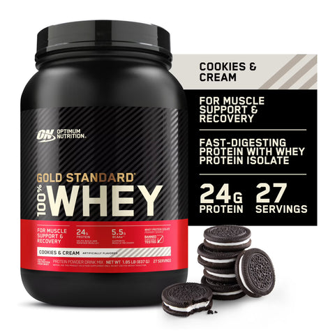 Optimum Nutrition Gold STD 100% Whey Cookies & Cream -4.65 LB