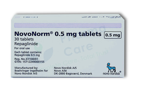 NovoNorm 0.5MG Tab 30s