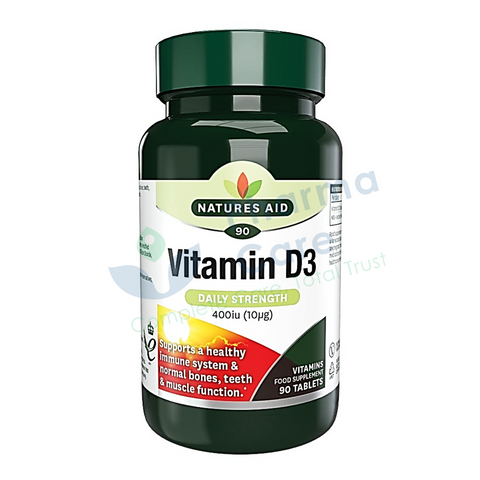 NATURES AID VITAMIN D3 400IU TAB 90s