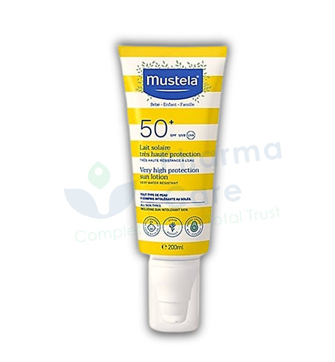 MUSTELA VERY HIGH PROTECTION SUN LOTION SPF 50+ 200ML