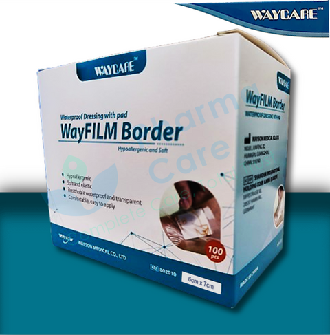 Waycare Waterproof Wound Dressing Pad [6X7] 100S