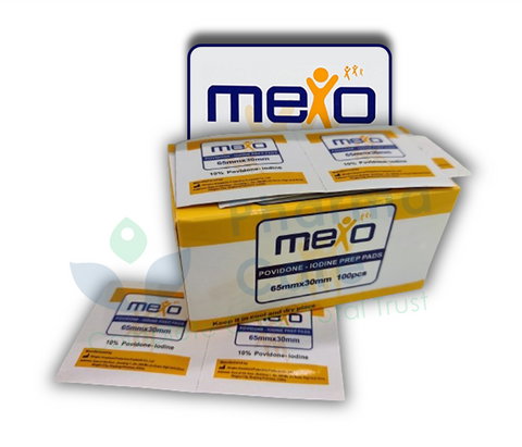 MEXO POVIDONE IODINE PADS 100S