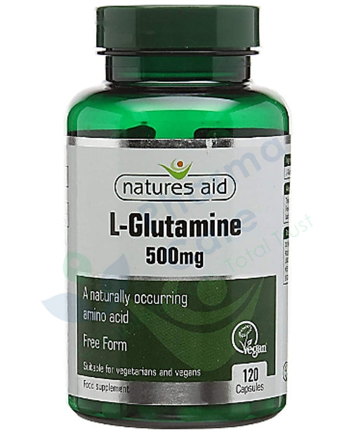 NATURES AID L-GLUTAMINE 500MG 120s