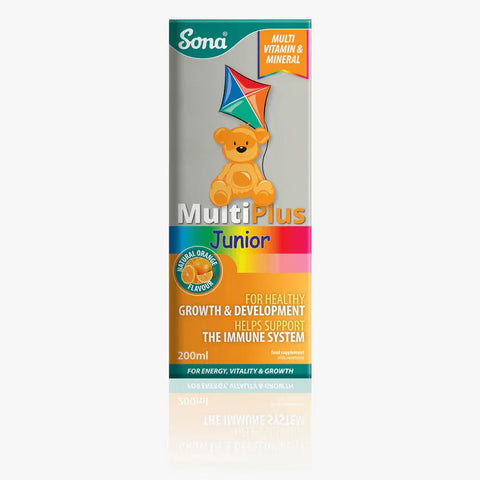 SONA MULTI PLUS JUNIOR SYRUP 200ML -  - Childrens Vitamins, Nutrition, Sona -  - PharmaCare Online 