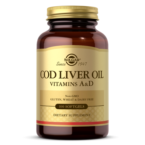 Solgar Cod Liver Oil 1000 Mg With Vitamin A And D 100's