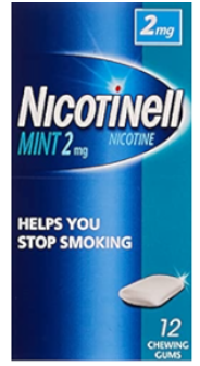 Nicotinell Chew Gum 2mg Mint 12's