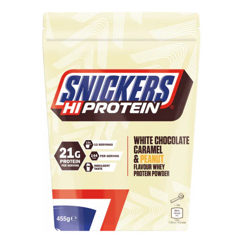 Snickers White Choco Whey Protein Powder 455 Gm
