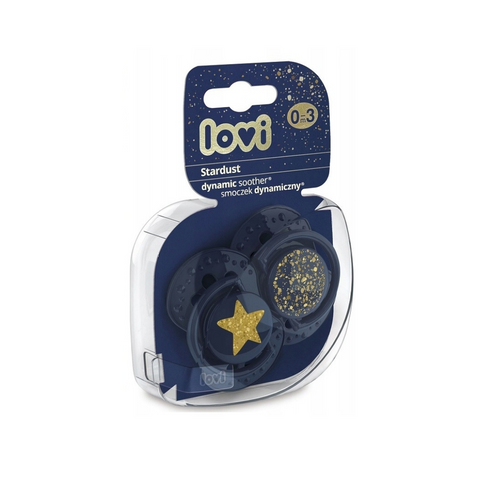 LOVI Soother Stardust (Blue-22/892), 2 Pcs - 0 to 3m