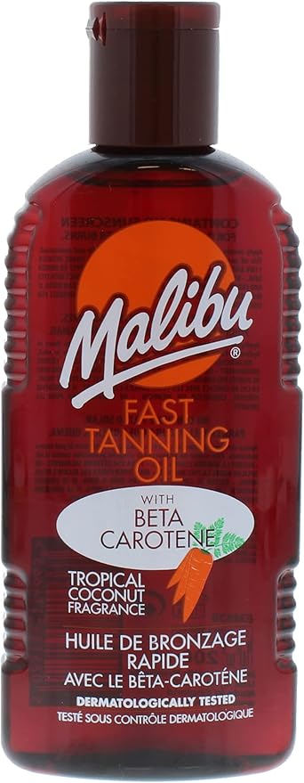 Malibu Fast Tanning Oil, 200 ML