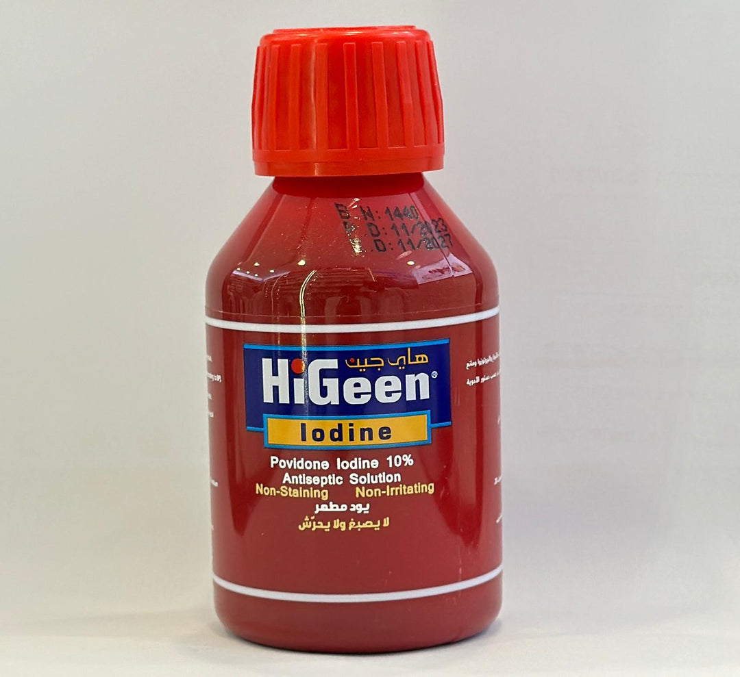 Higeen Povidone Iodine Solution 10% 120 Ml – PharmaCare Online