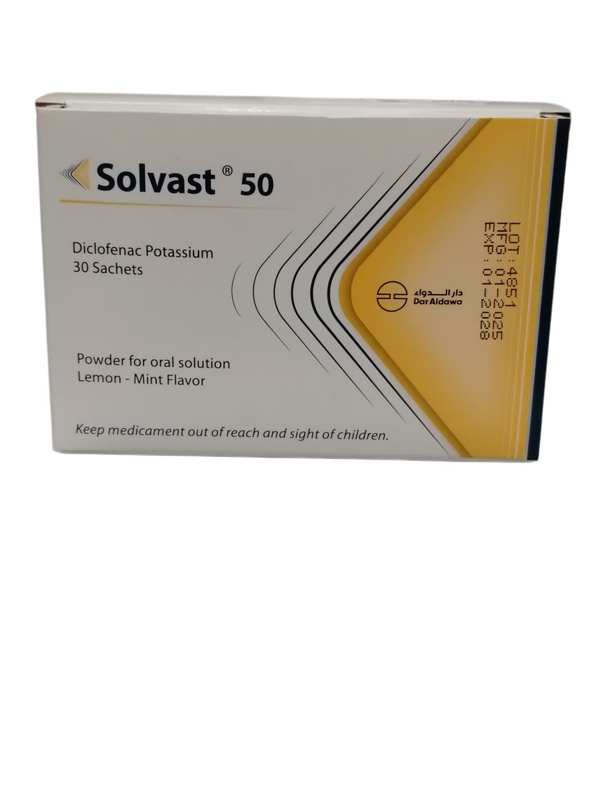 Solvan Tab Solvast 50Mg Powder For Oral Solution Sachet 30'S – PharmaCare Online
