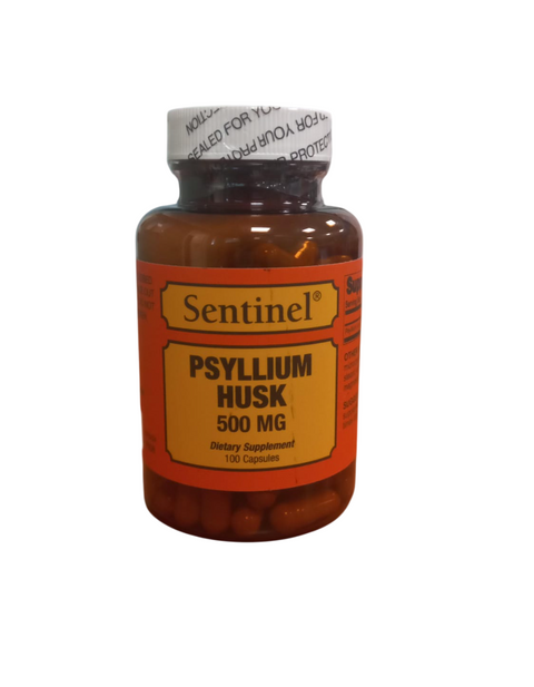 Sentinel Psyllium Husk 500 Mg Capsules 100S