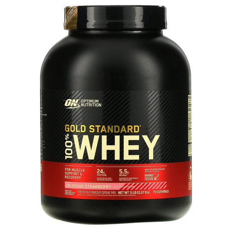 Optimum Nutrition Gold STD 100% Whey Delicious Strawberry -5 lb