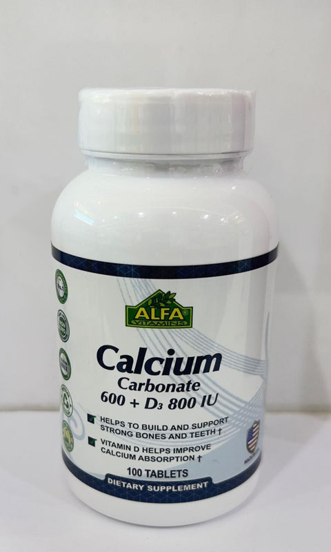 Alfa Calcium 600 + Vitamin Tablet D 100's