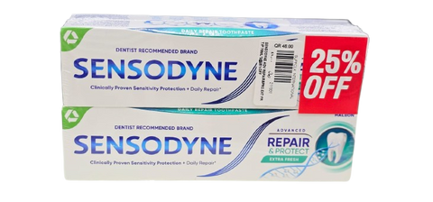 Sensodyne Advanced Repair & Protect Extra Fresh Tooth Paste 75ML*2 @25%OFF