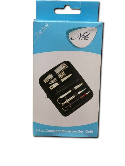 Nail Mate Compact Manicure 6pcs set gold