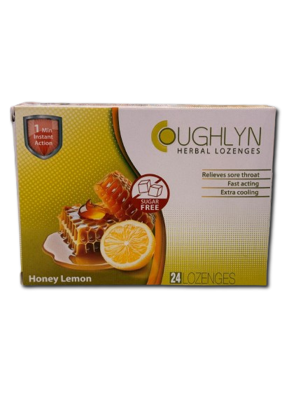Coughlyn Sugar Free Honey Lemon Lozenges 24s
