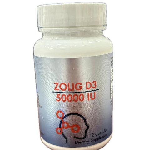 Zolig Vitamin D3 50,000 IU Caps 12's