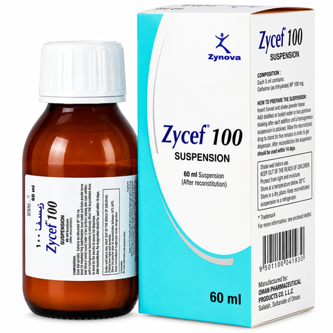 Zycef Suspension 100 Mg 60 ML