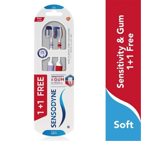 Sensodyne Sensitive & gum t/b soft 1+1 free