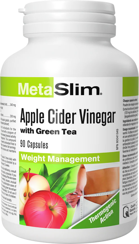 Webber Naturals Metaslim Apple Cider Vinger & Green Tea Capsule - 90's