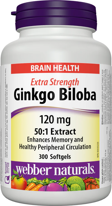 Webber Naturals Ginko Biloba 120 Mg Capsule - 90's