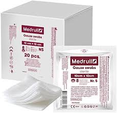 MEDRULL GAUZE SWABS STERILE [10X10] 20S